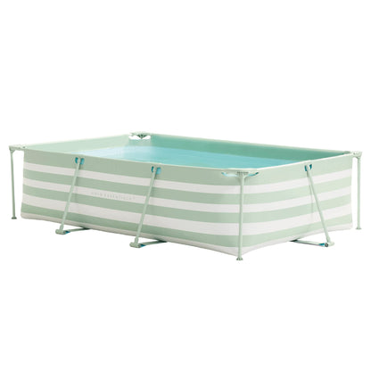 Swim Essentials - Swim Essentials Luxe Groen Gestreept Zwembad 300cm