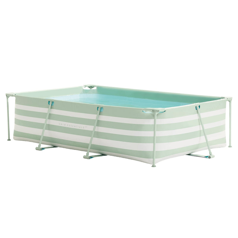Swim Essentials - Swim Essentials Luxe Groen Gestreept Zwembad 300cm