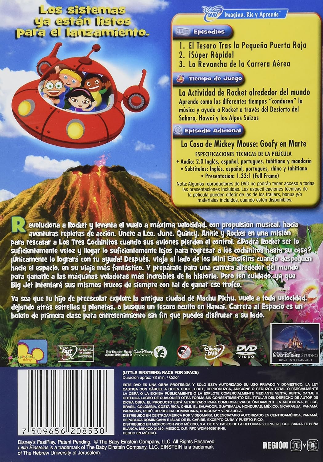 PELICULA MINI EINSTEIN - CARRERA AL ESPACIO