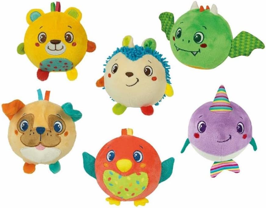 Clementoni Baby Squeeze & Roll Soft Animals (Esp 24 Pz)