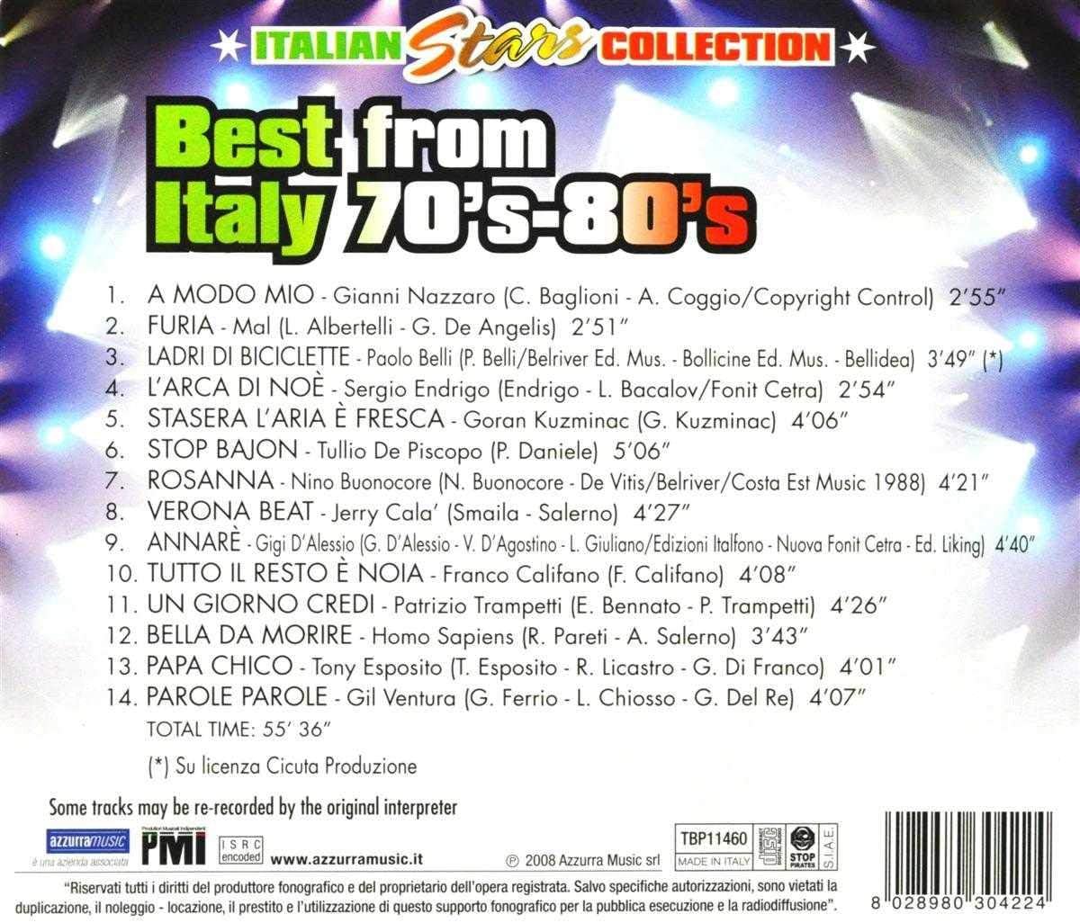 Italy 70's - 80's Best of