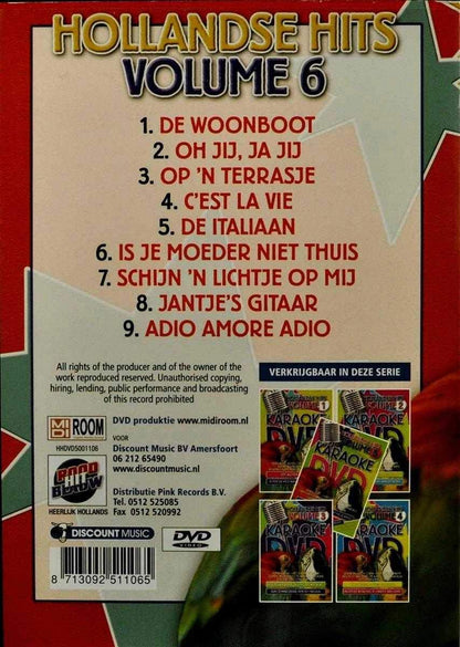 Karaoke dvd - Hollandse hits 6