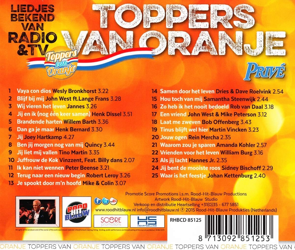 Toppers Van Oranje