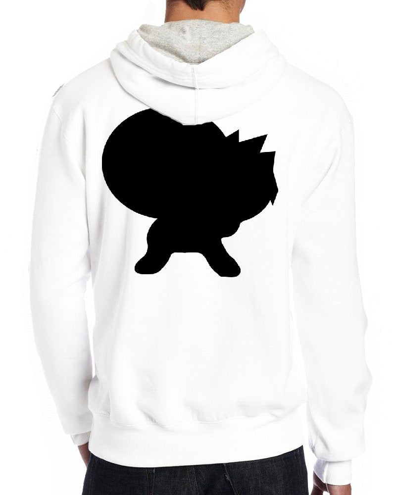Celeste Luke Mens Hoodies Back Print Individuelles Hoodies Jagd Hipster Kapuzen-Sweatshirt, Weiß, M