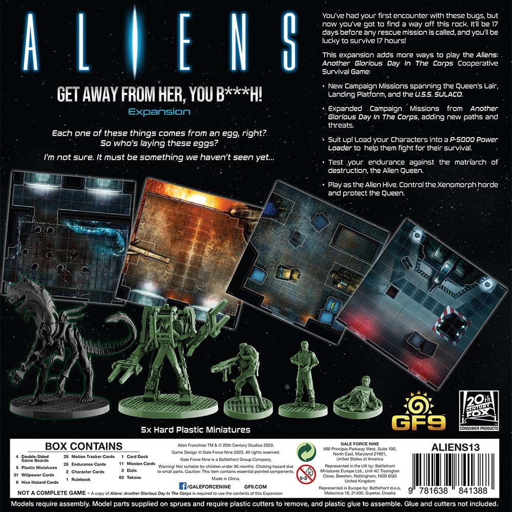 Gale Force Nine GF9ALI13 Aliens: Get Away From Her  - Updated Edition, Mehrfarbig/Meereswellen (Ocean Tides