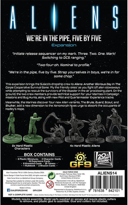 Gale Force Nine - Aliens - We're In The Pipe, Five By Five