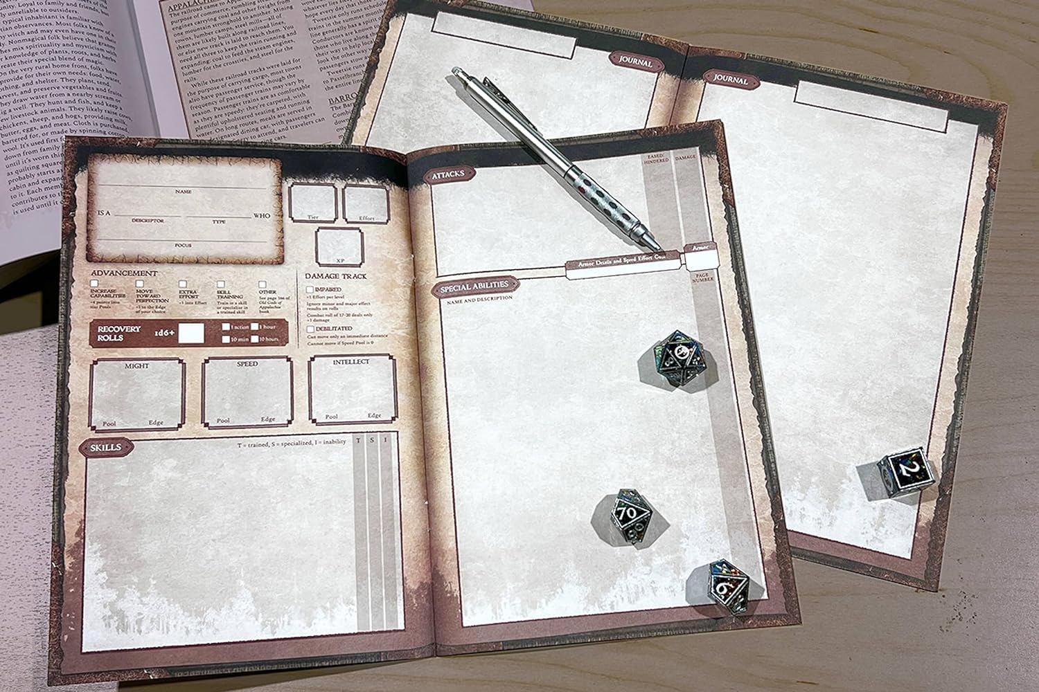 Old Gods of Appalachia RPG Chrctr Prtfls