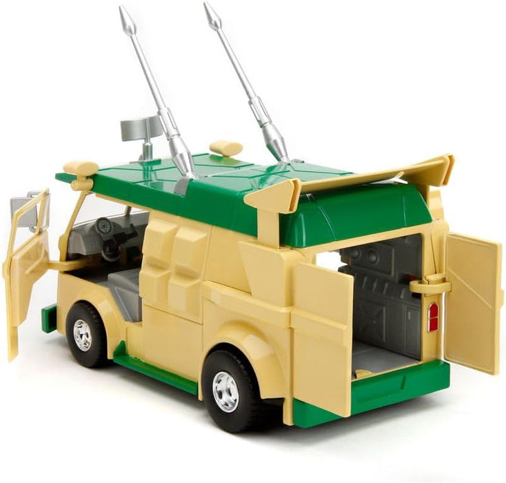 Jada TURTLES PARTY WAGON 1:24 Die-Cast Car play or gift and for a collection for both Kids and Adults, Yellow/Green