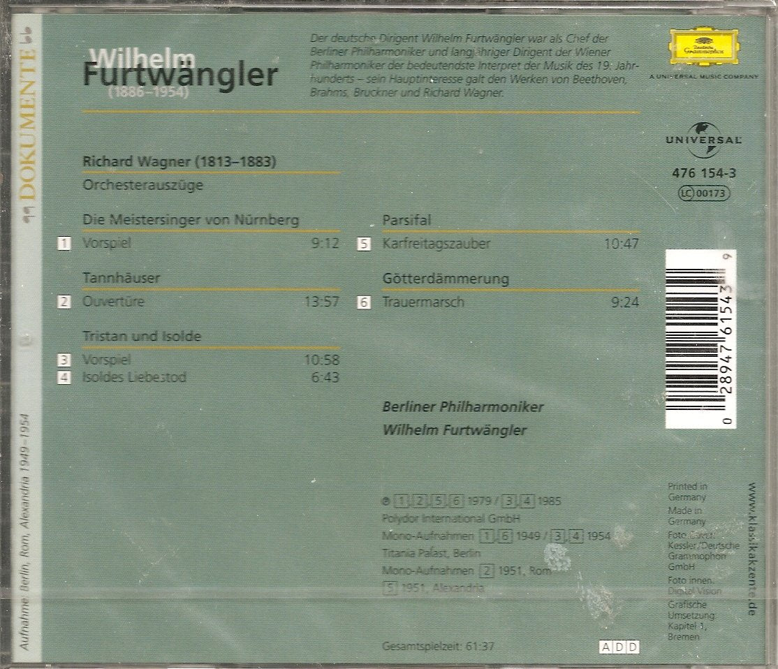 Wagner: Orchesterauszüge