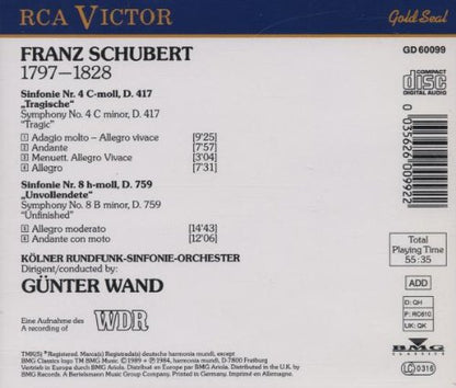 Schubert: Sinfonien 4,8