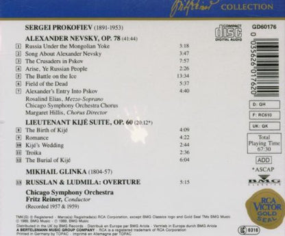 Prokofiev: Alexander Nevsky Op. 78 Lieutenant Kij Suite Op. 60 / Glinka: Russlan & Ludmila Overture