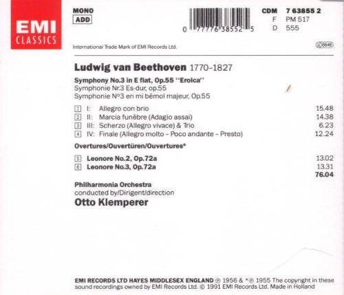 Sinfonie 3 / Leonoren-Ouvertüre 2 und 3