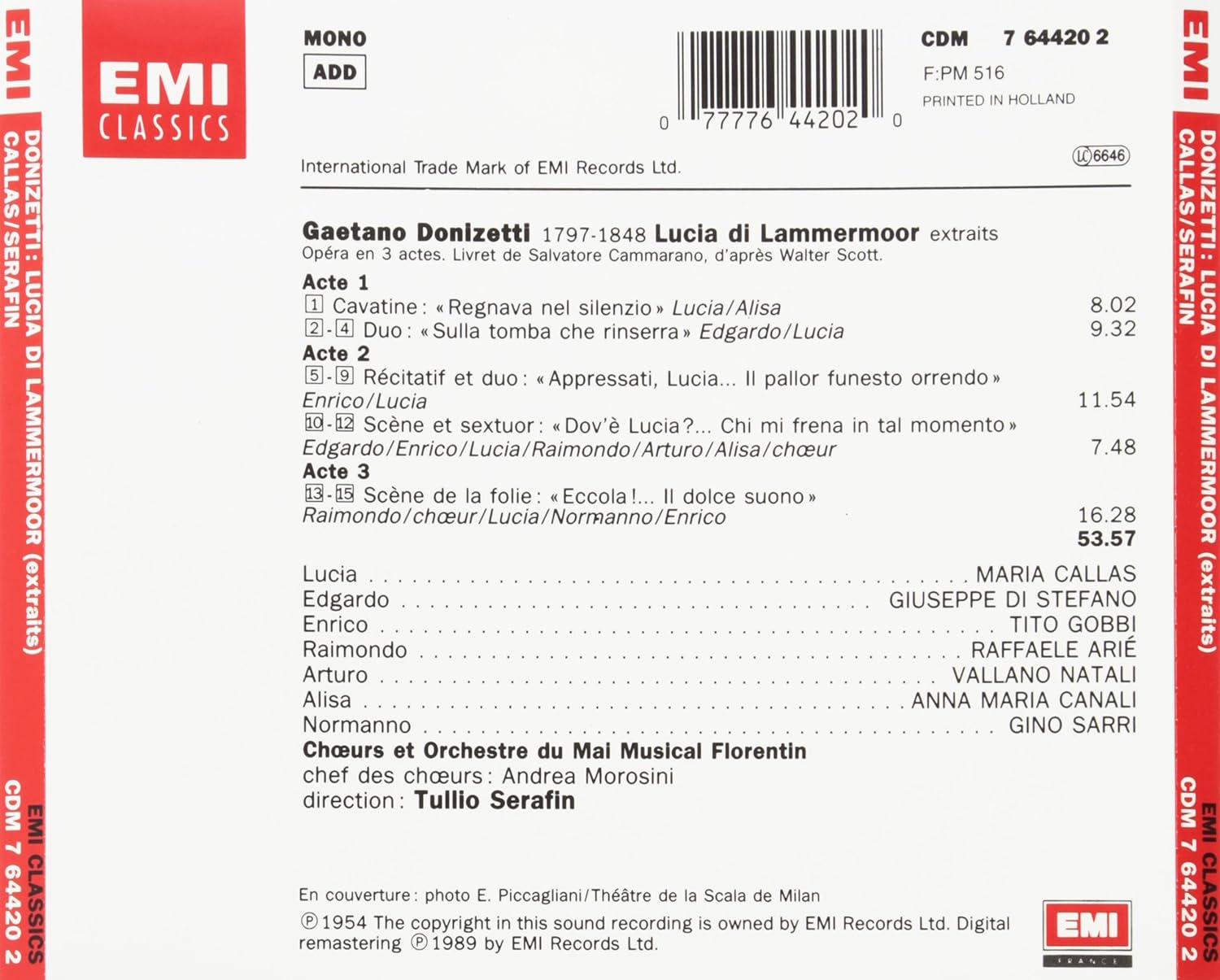 Lucia Di Lammermoor (Auszüge