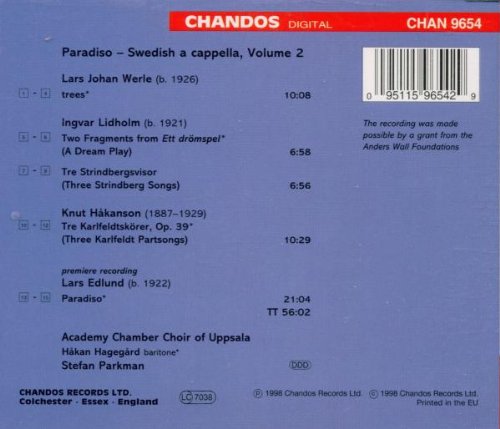 Swedish a cappella Vol. 2 (Paradiso)