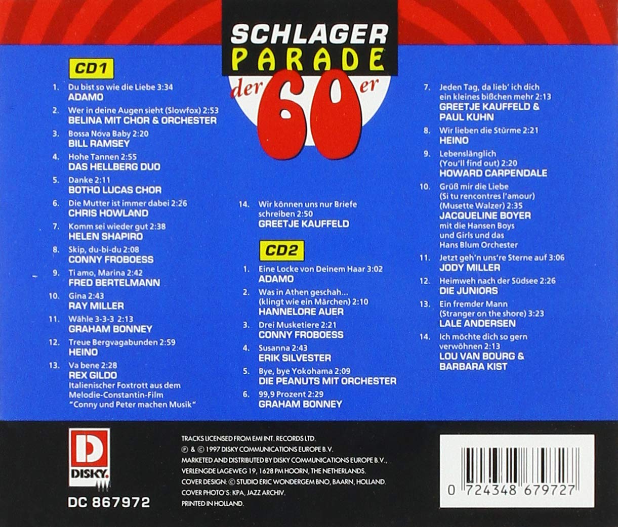 Schlager Parade Der 60er (UK Import
