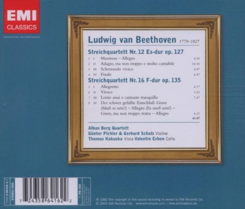 Beethoven: Streichquartett Op.127+135 (Rl