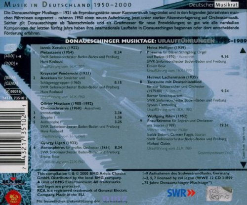Sinfonische Musik 1 - Musiktage Donaueschingen