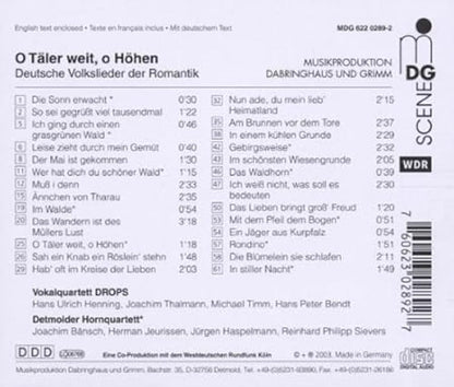 O Taler weit, o Hohen: Romantic Folksong