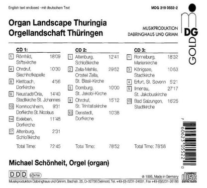 Orgellandschaft Thueringen