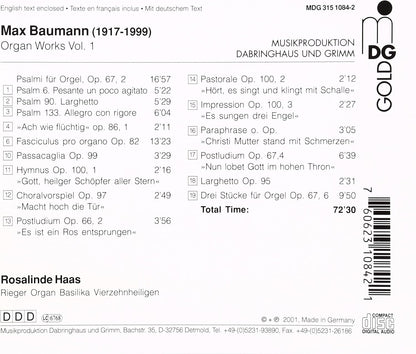 Organ Works Vol. 1 (Haas)