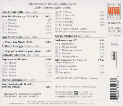 Klavierwerke des 20. Jahrhunderts