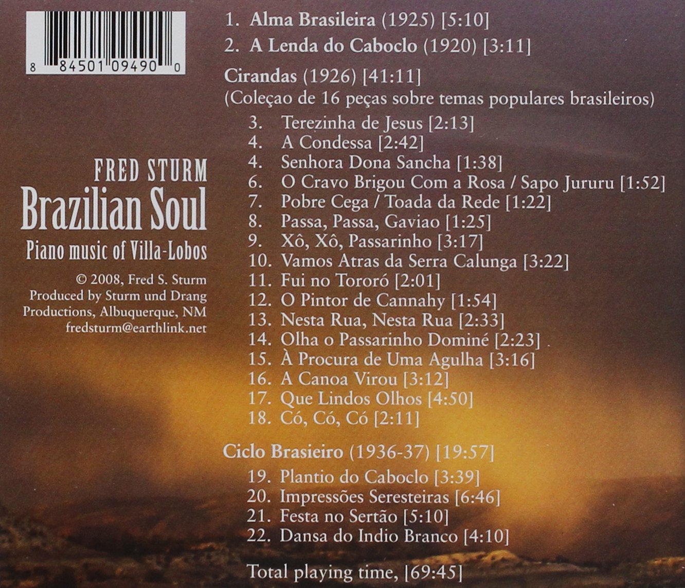 Brazilian Soul - Piano Music Of Villa-Lobos