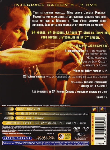 24 heures chrono, saison 5 - Coffret 7 DVD Digipack