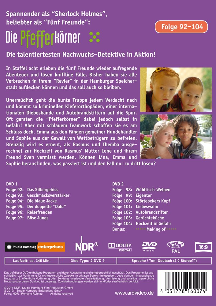 Die Pfefferkörner Staffel 8 - Folgen 92-104