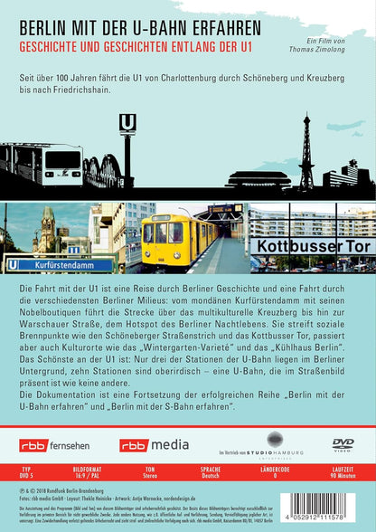 Berlin mit der U-Bahn erfahren - Geschichte und Geschichten entlang der U1