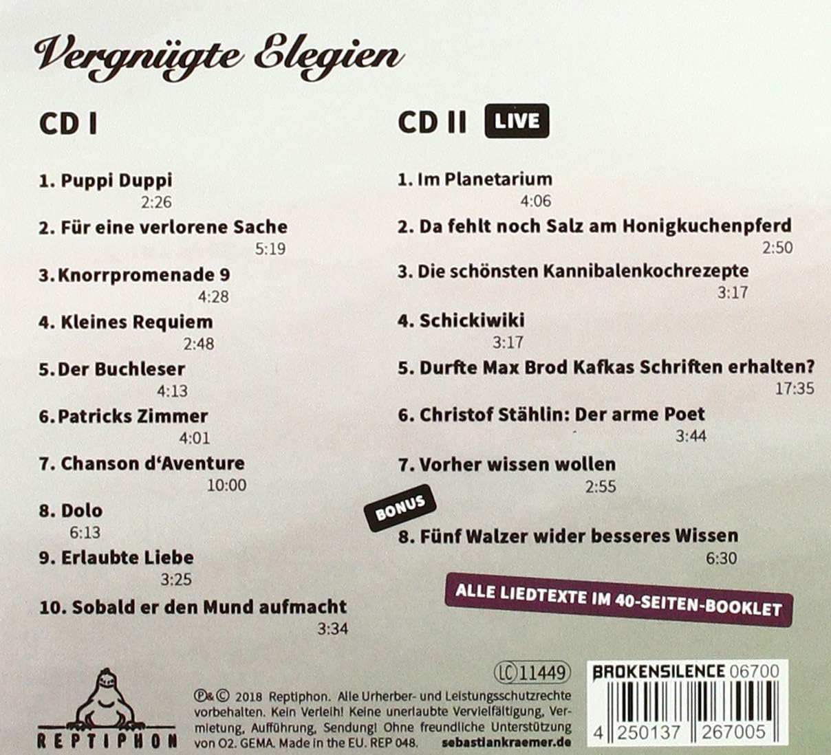 Vergn?Gte Elegien