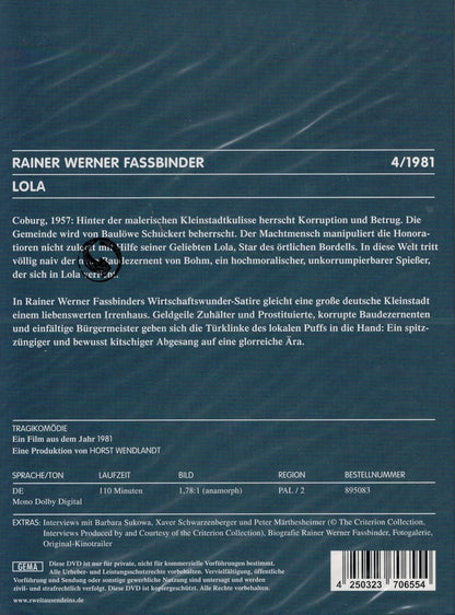 Lola (Der Deutsche Film - Zweitausendeins Edition, Nr. 4/1981