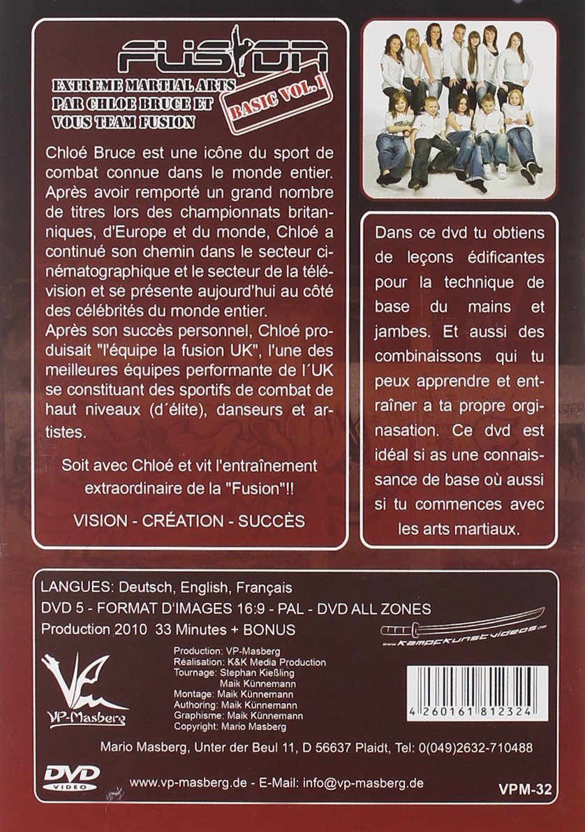 Chloe Bruce et vois Team Fusion - Extreme Martial Arts Basic Vol.1 Techniq