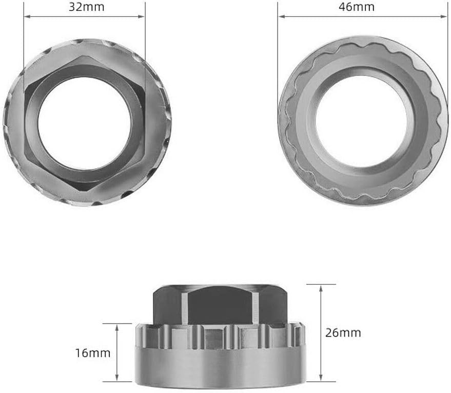 IceToolz 2741 Chainring Lock Ring Tool 12 Speed Shimano Compatible