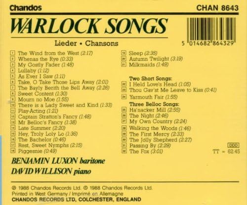 Warlock: Songs