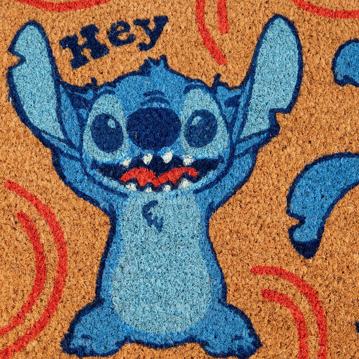 Disney LILO & STITCH Fussmatte (Hey See Ya Later Design) Kokos-Türmatte, für Außen und Innen 40cm x 60cm - Offizielles Lizenzprodukt