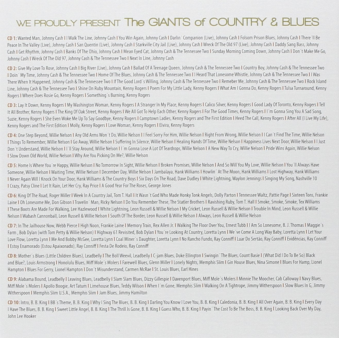 The Giants of Country & Blues