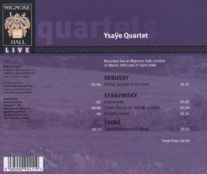 String Quartet/concertino/string Quartet (Ysaye Quartet)