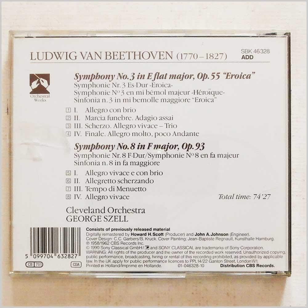 Symphonies 3 and 8/szell and Cleveland