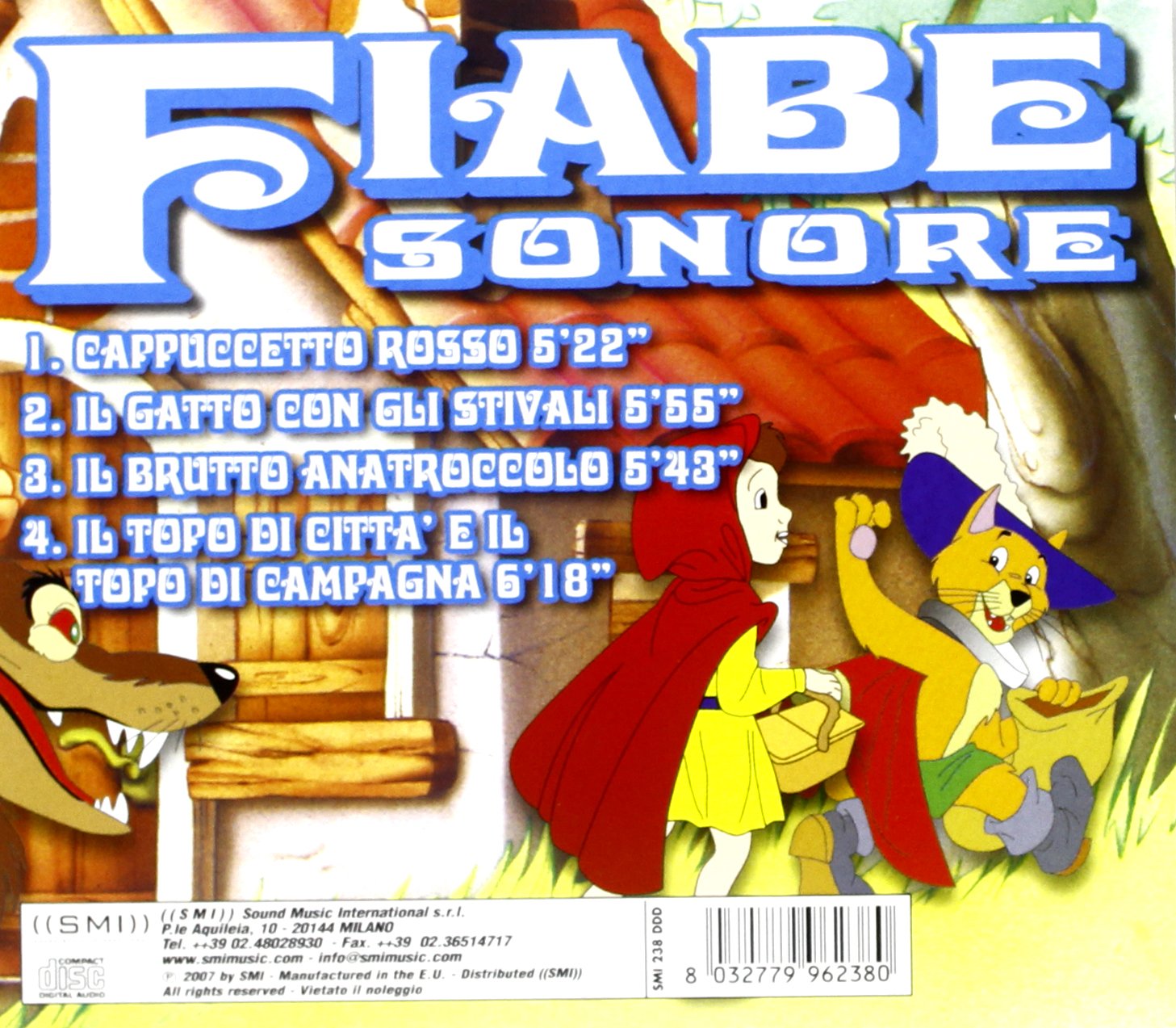 Fiabe Sonore (Cappuccetto Rosso,Il Brutto Anatroccolo,Il Topo Di Citta..)