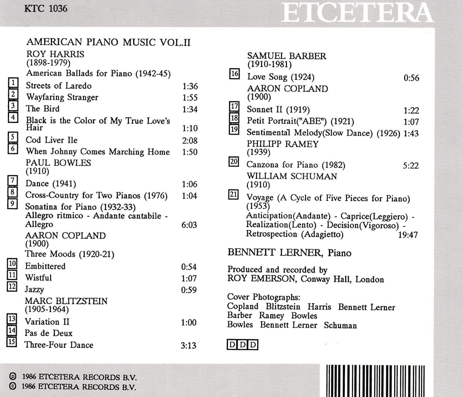 American Piano Music Vol. 2