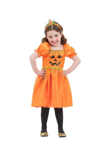 Smiffys 99938 Pumpkin Costume, Girls, Orange