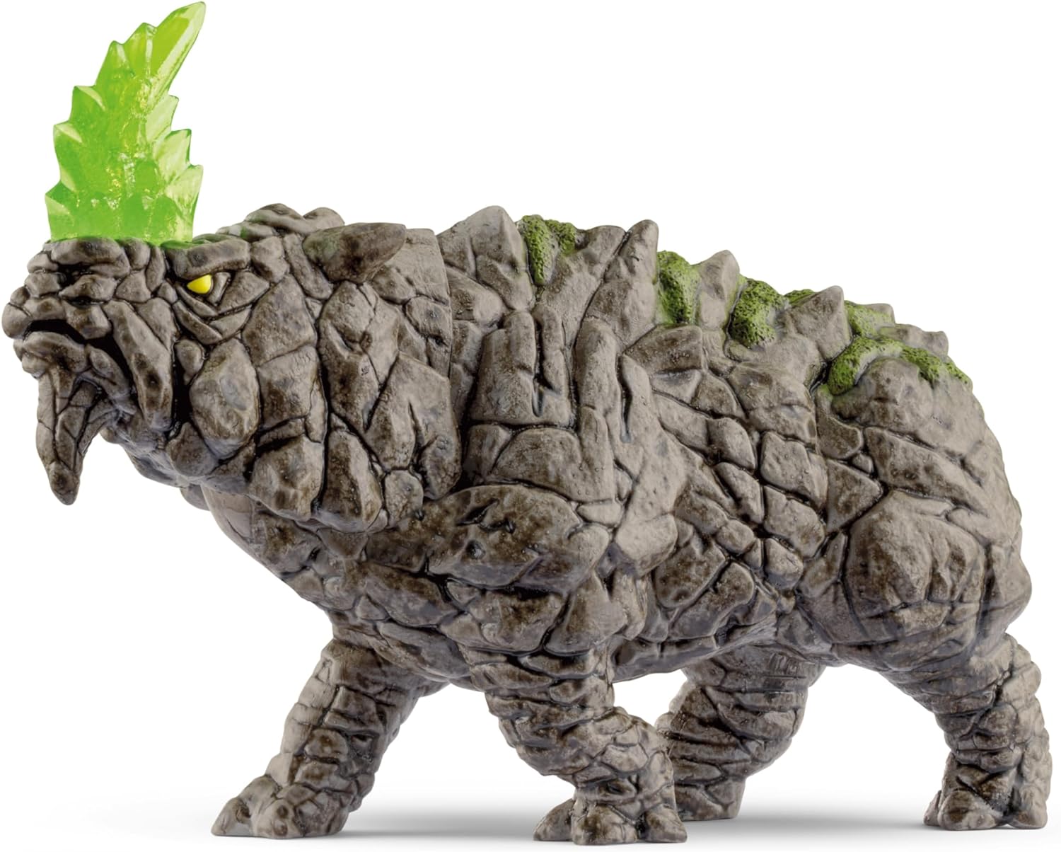 schleich ELDRADOR CREATURES 70157 Kampfrhino - Fantasy Monster Actionfigur mit Realistischen Details - Gefährliches Monster Nashorn mit Beweglichem Kopf, Figuren ab 7 Jahren