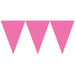 Amscan 120099-103-55 Pennant Banner Brght Pnk Bright Pink