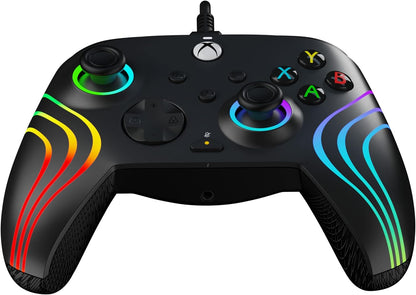 PDP AFTERGLOW XBX WAVE WIRED Controller BLACK for Xbox Series X|S, Xbox One, Officially Licensed