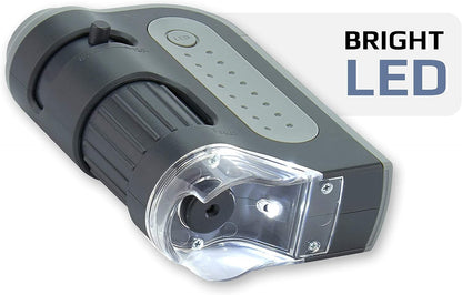 Carson MicroBrite Plus 60x-120x LED Lighted Pocket Microscope (MM-300