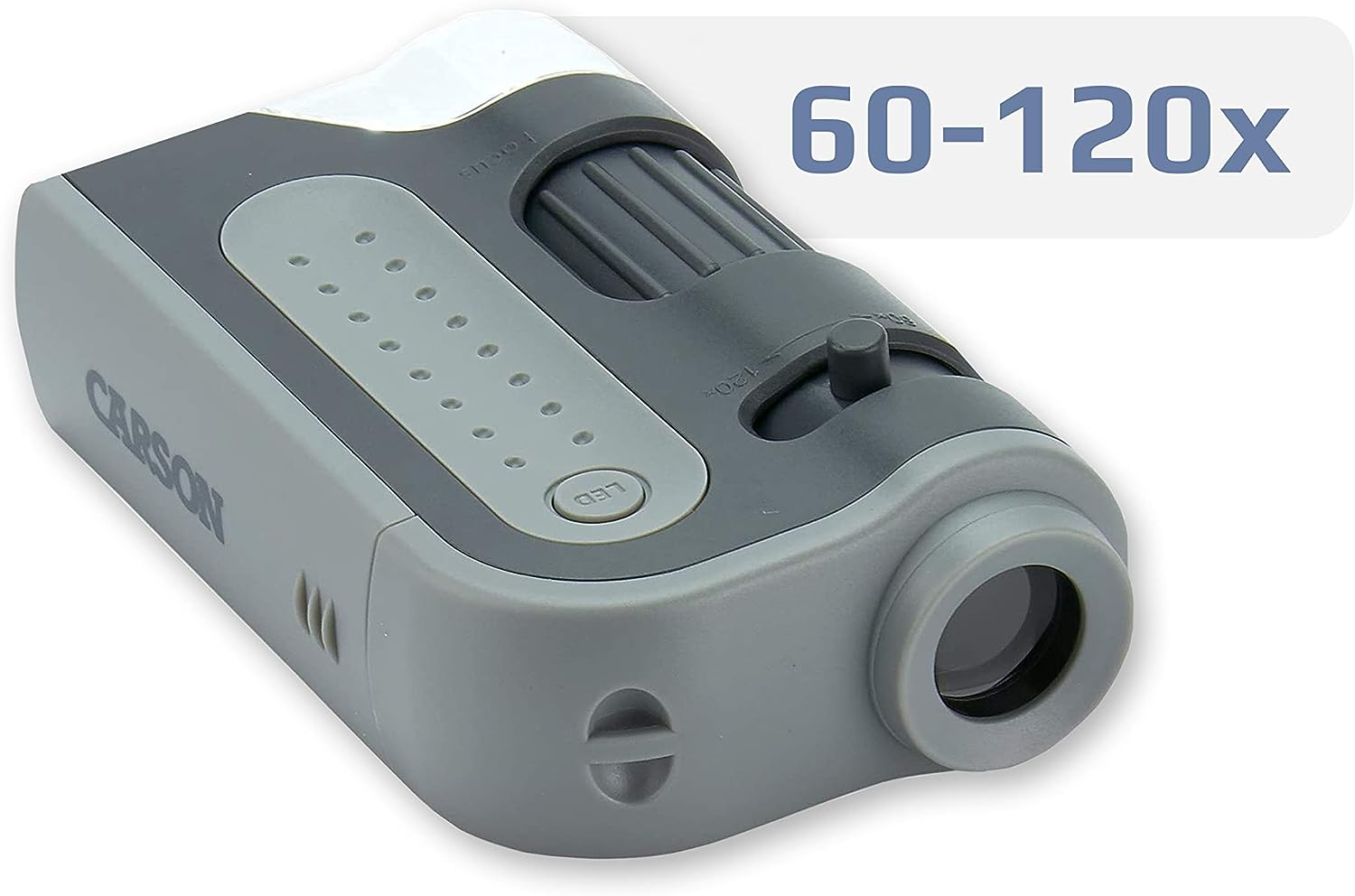 Carson MicroBrite Plus 60x-120x LED Lighted Pocket Microscope (MM-300