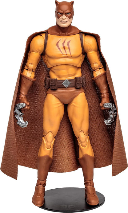 McFarlane DC Multiverse Catman Gold Label 7" Action Figure - Ultra Articulated Collectible with Knives, Claw Hands, and Fabric Cape (Villains United