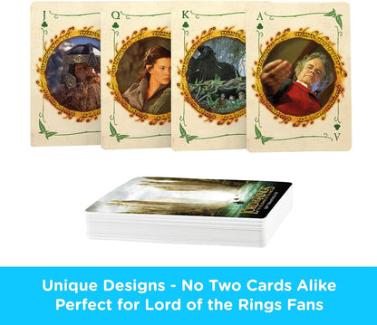Lord of the Rings Playing Cards - LOTR The Fellowship of the Ring Deck of Cards for Your Favorite Card Games - Officially Licensed LOTR Merchandise & Collectibles