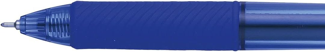 Pentel Energel-X Gel Pen, Retractable, Fine 0.5 Mm Needle Tip, Blue Ink, Blue Barrel, Dozen
