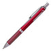 Pentel EnerGel Sterling BL407-A Gel Ink Pen with Twist Mechanism Metal Casing 0.35 mm - Silver/Red